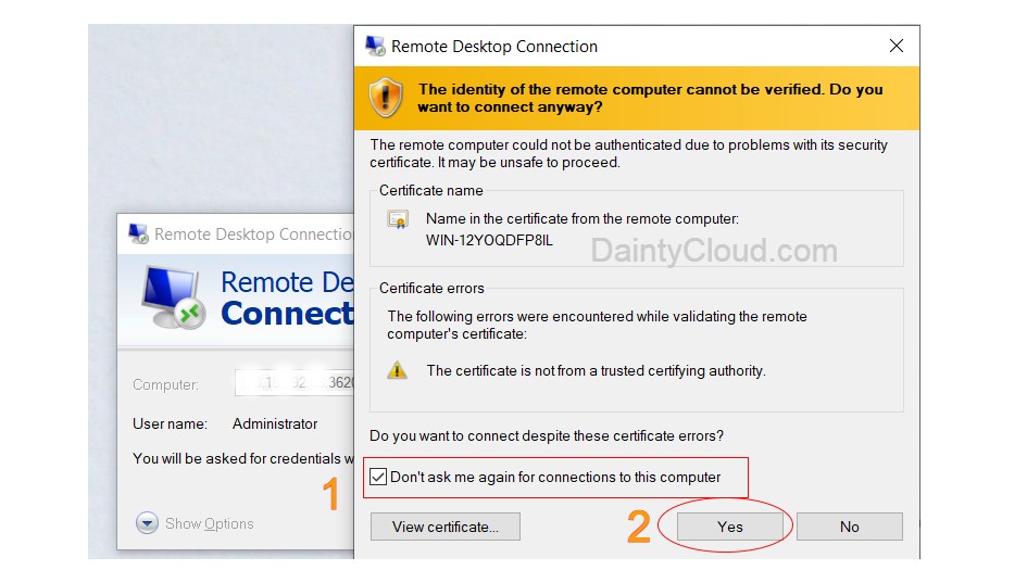 Access to Windows VPS