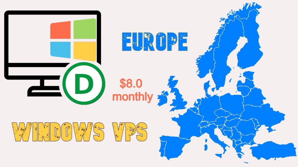 Windows VPS Europe only $8.0 monthly