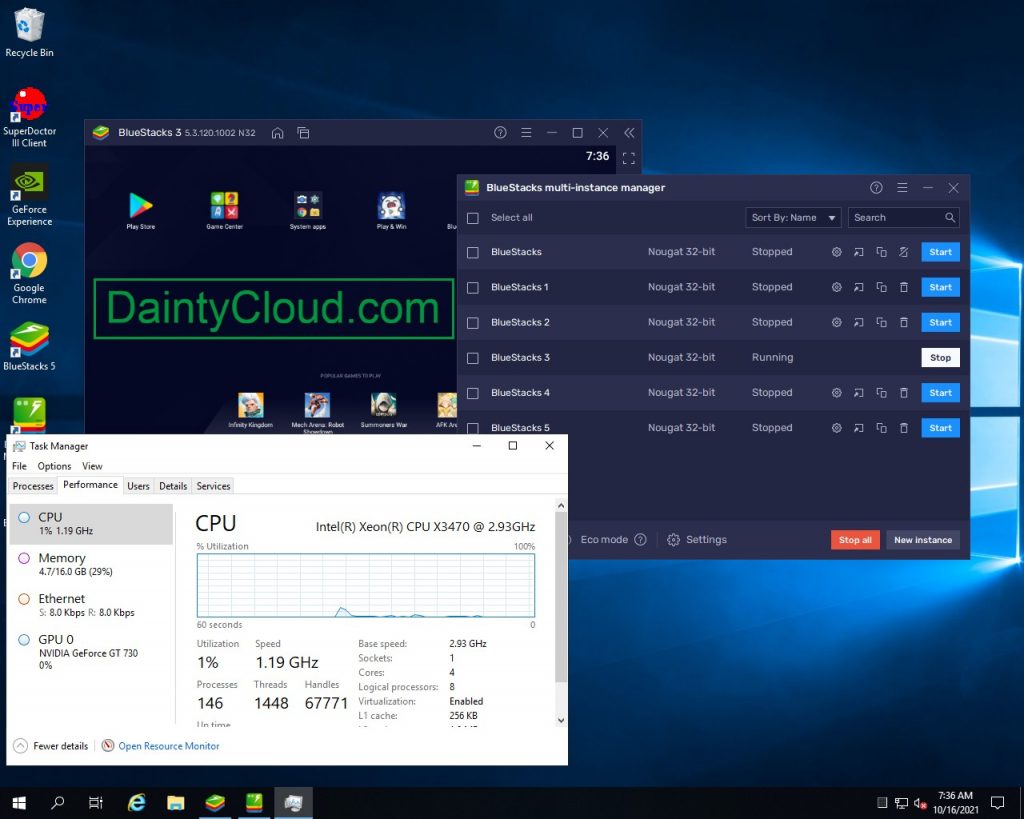Review VPS with GPU of Dainty Cloud