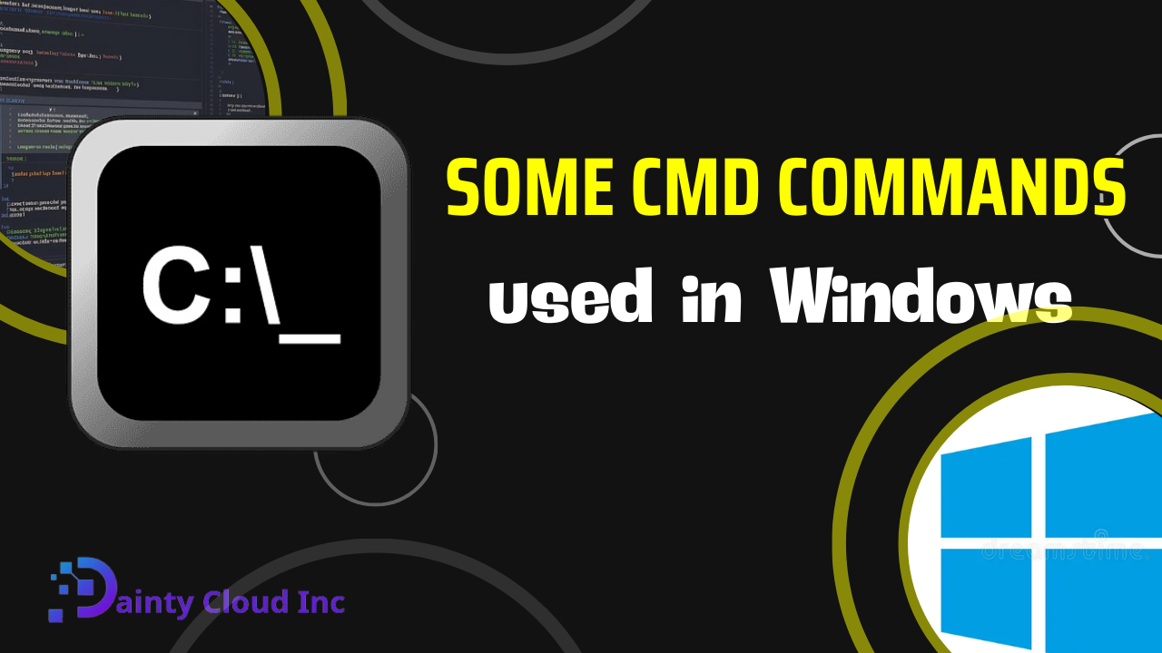 Some CMD commands used in Windows