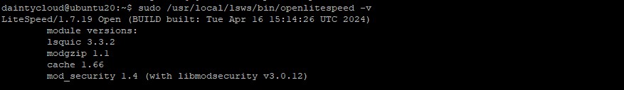 Install OpenLiteSpeed on Ubuntu 20.04 VPS