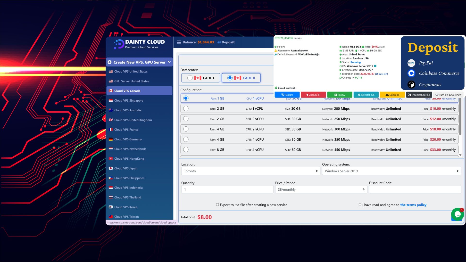 Canada-Based Windows VPS with Full Admin Access