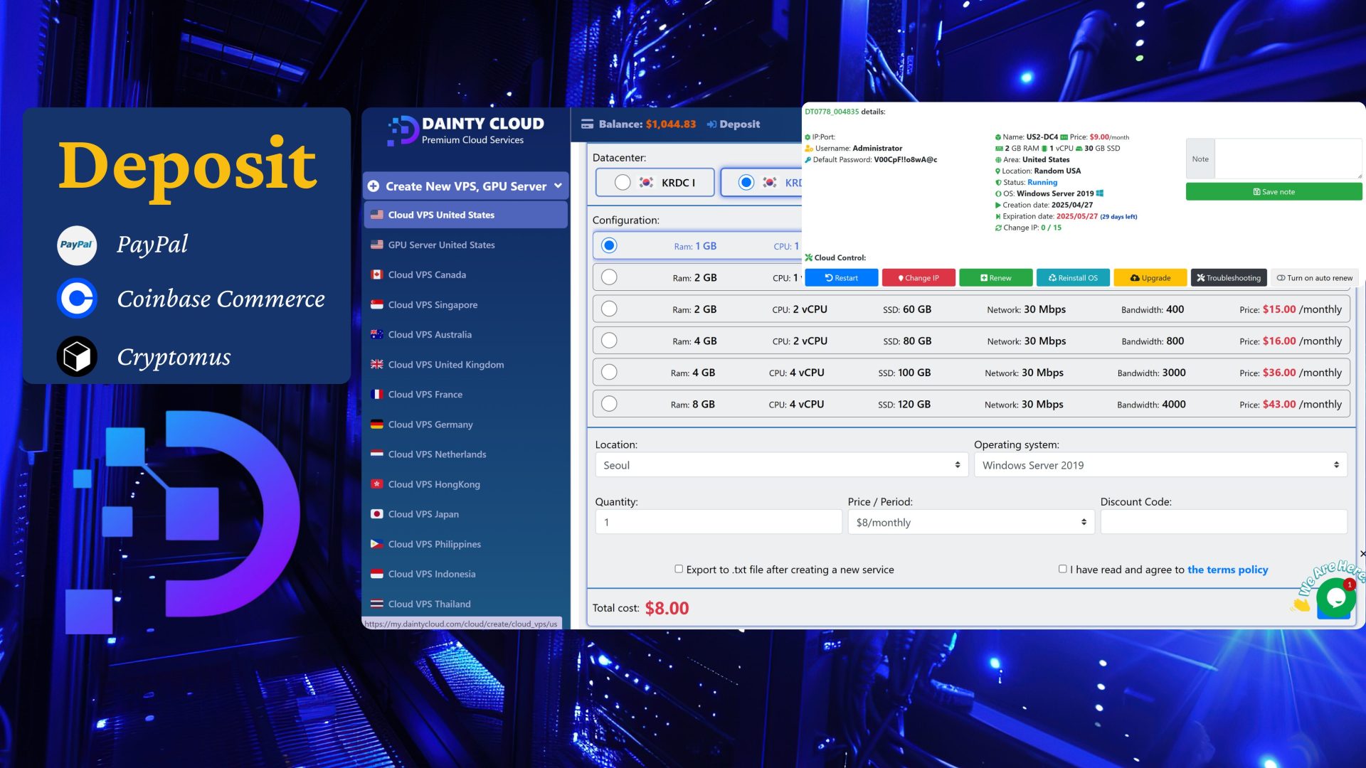 Cheap Korea Windows VPS