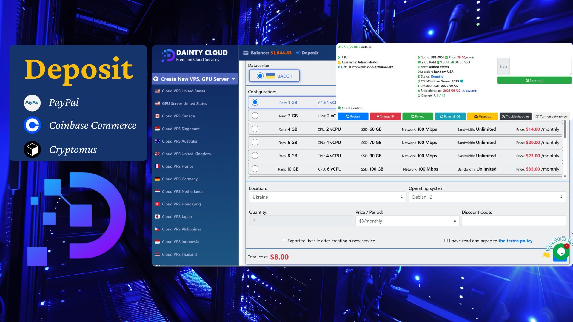 Cheap Ukraine Windows VPS