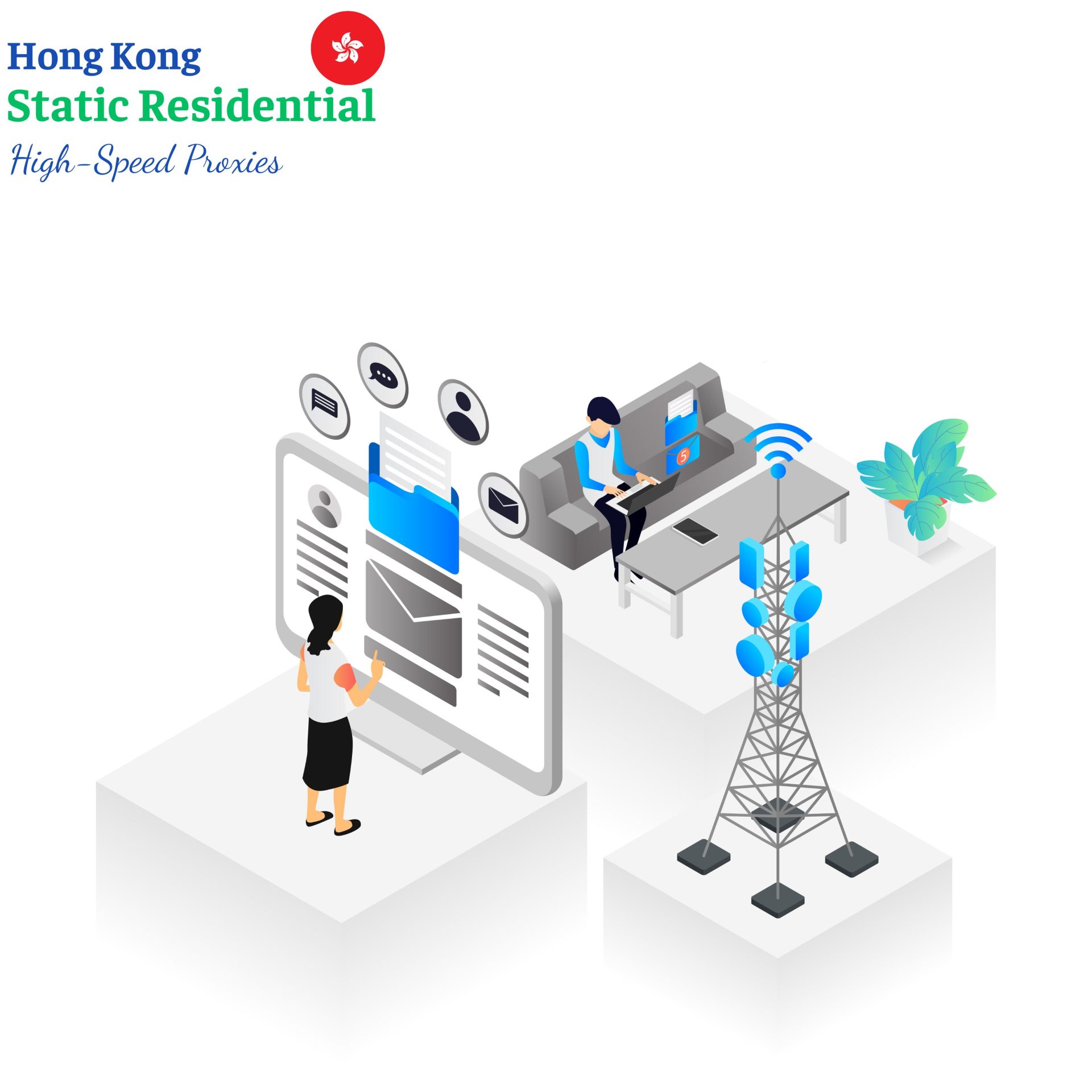 Hong Kong high speed static residential proxy