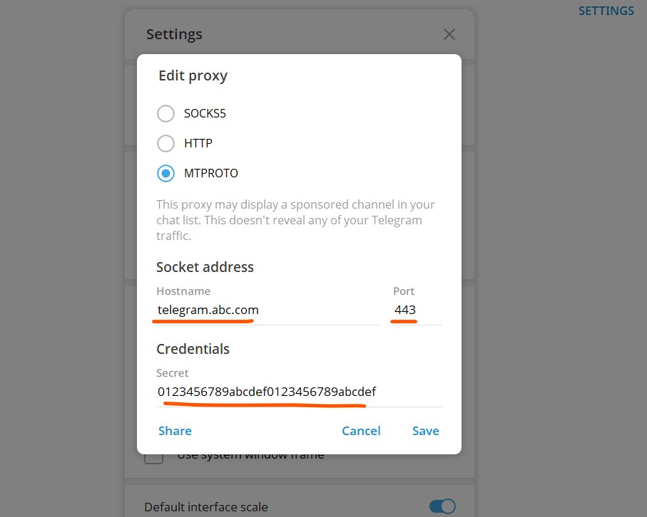 MTProto Proxy for unlock Telegram