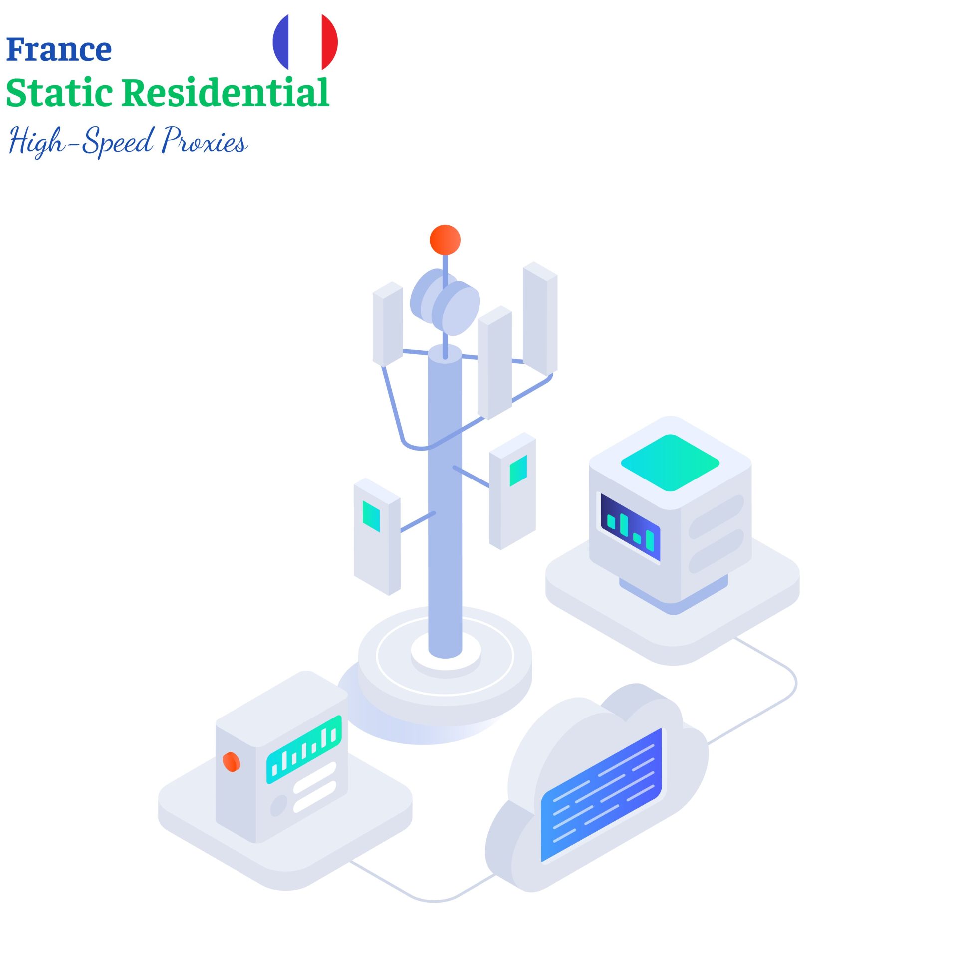 static residential proxy in France