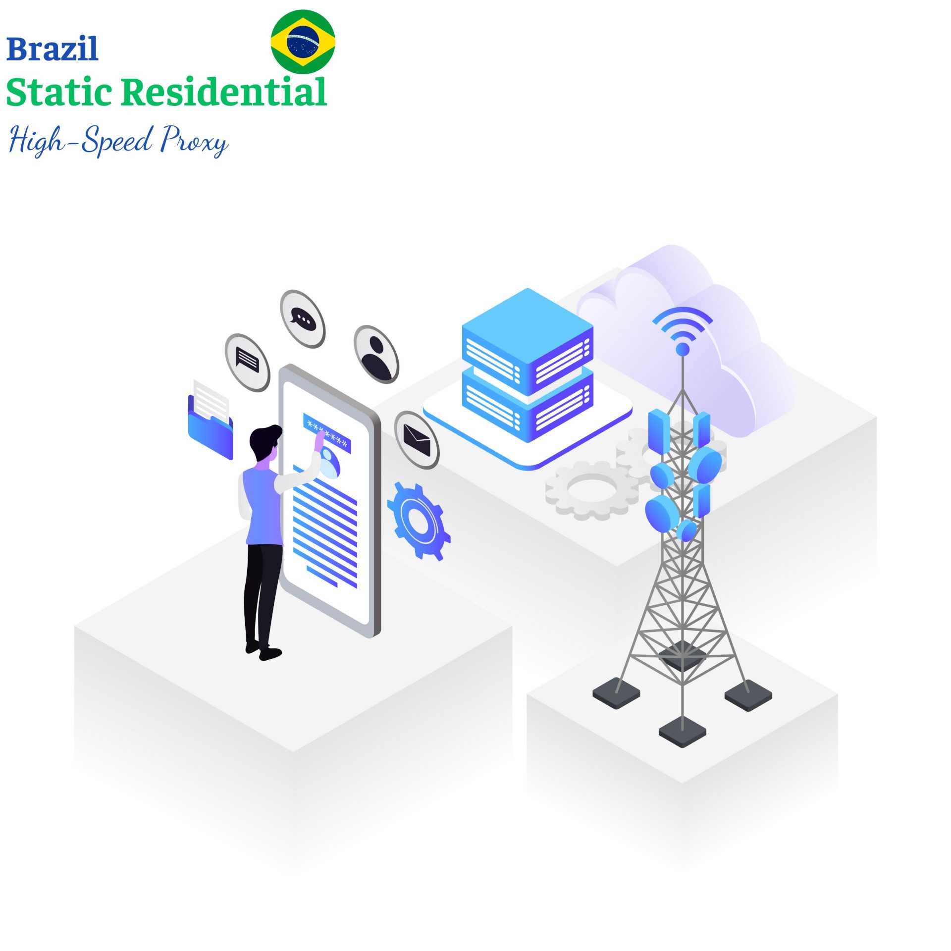 Brazil static residential proxy