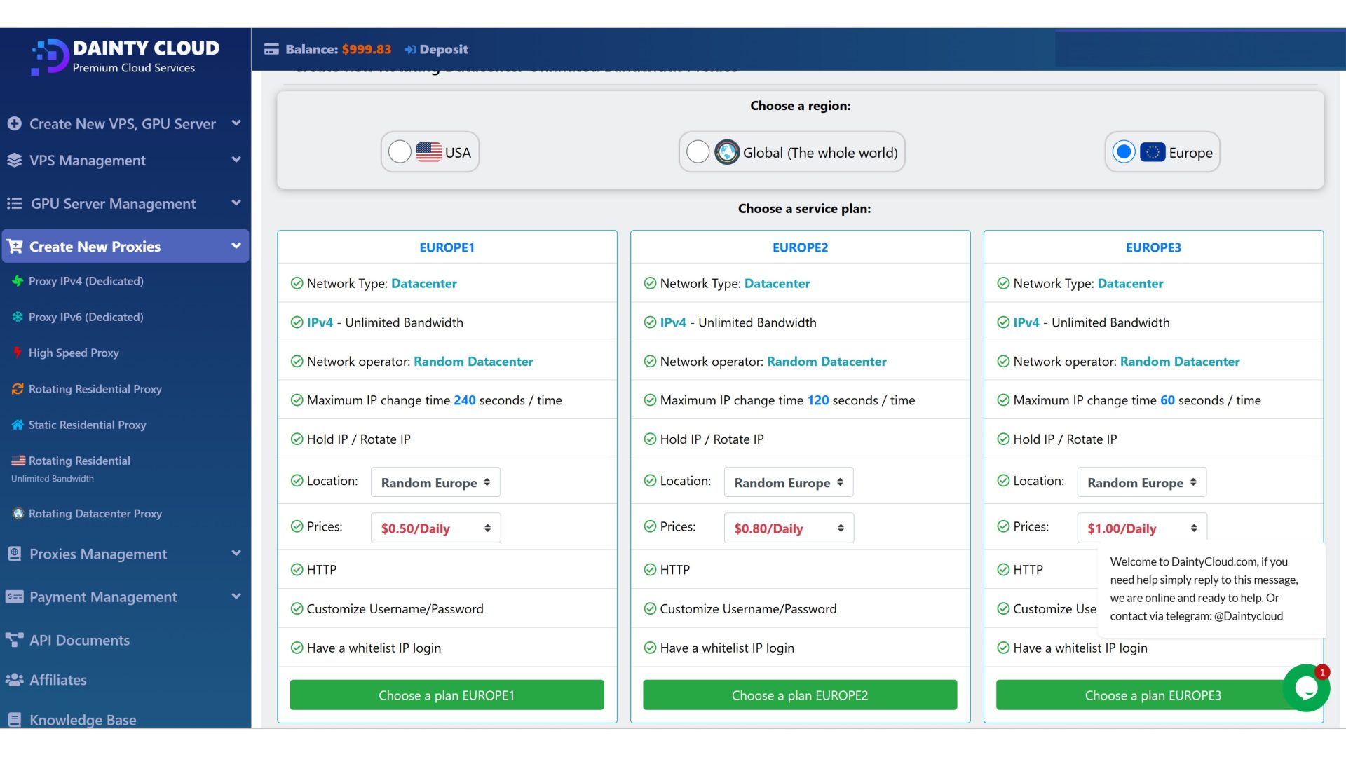 Cheap Europe Rotating Data Center Proxy