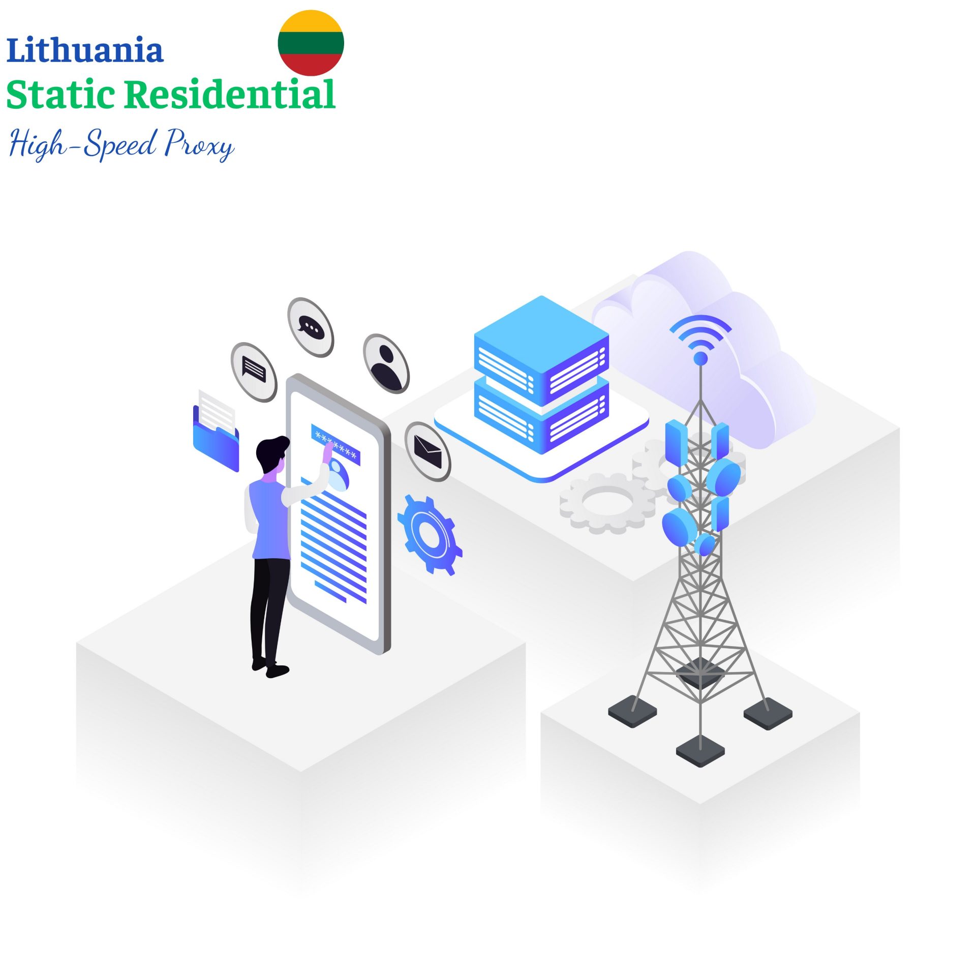 Lithuania static residential proxy