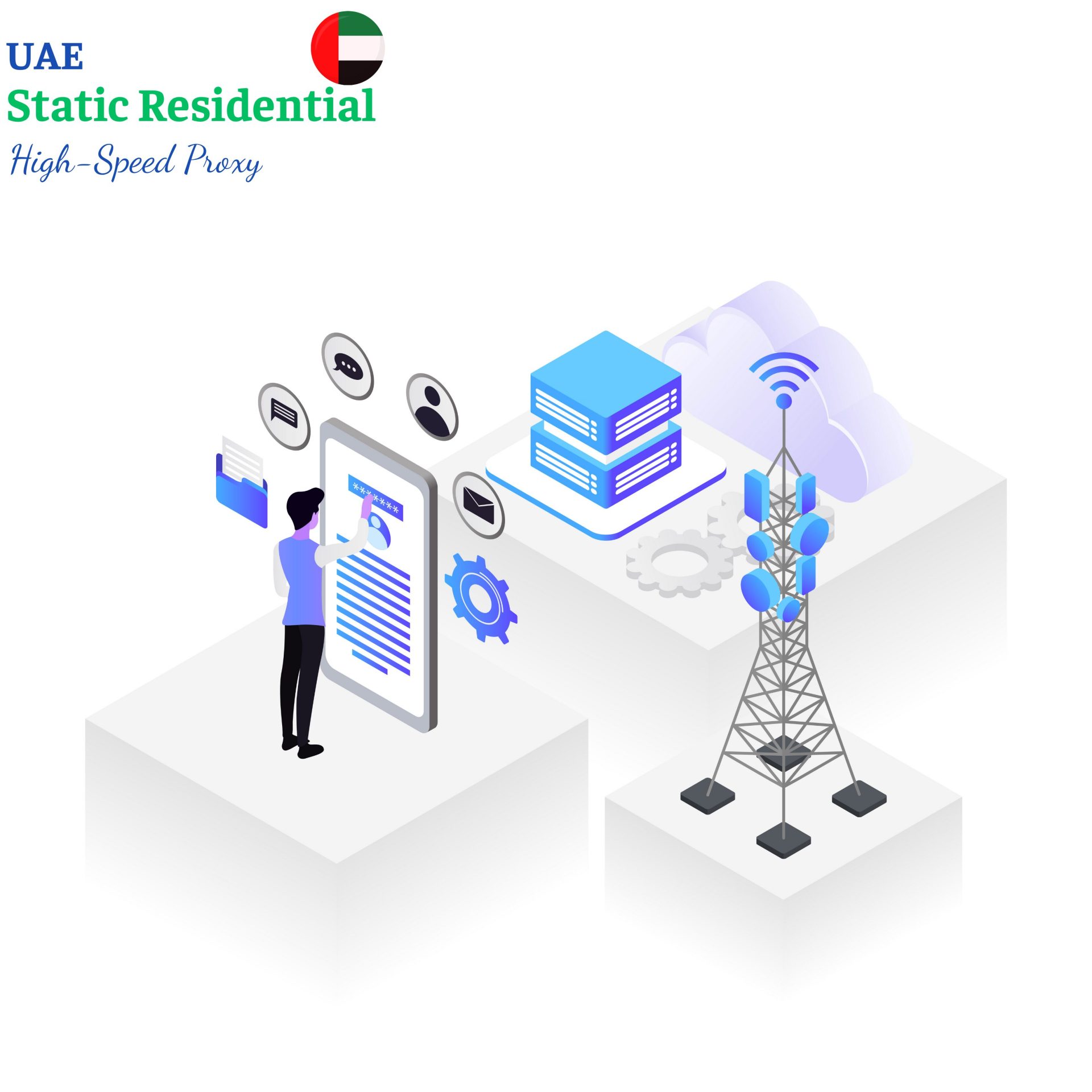 United Arab Emirates static residential proxy