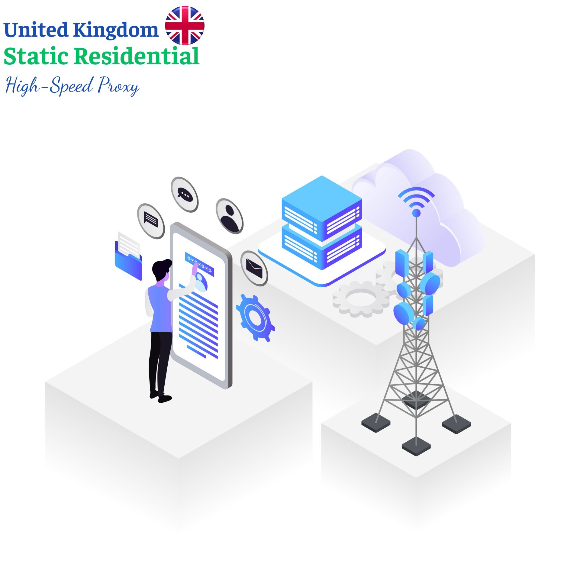 United Kingdom static residential proxy