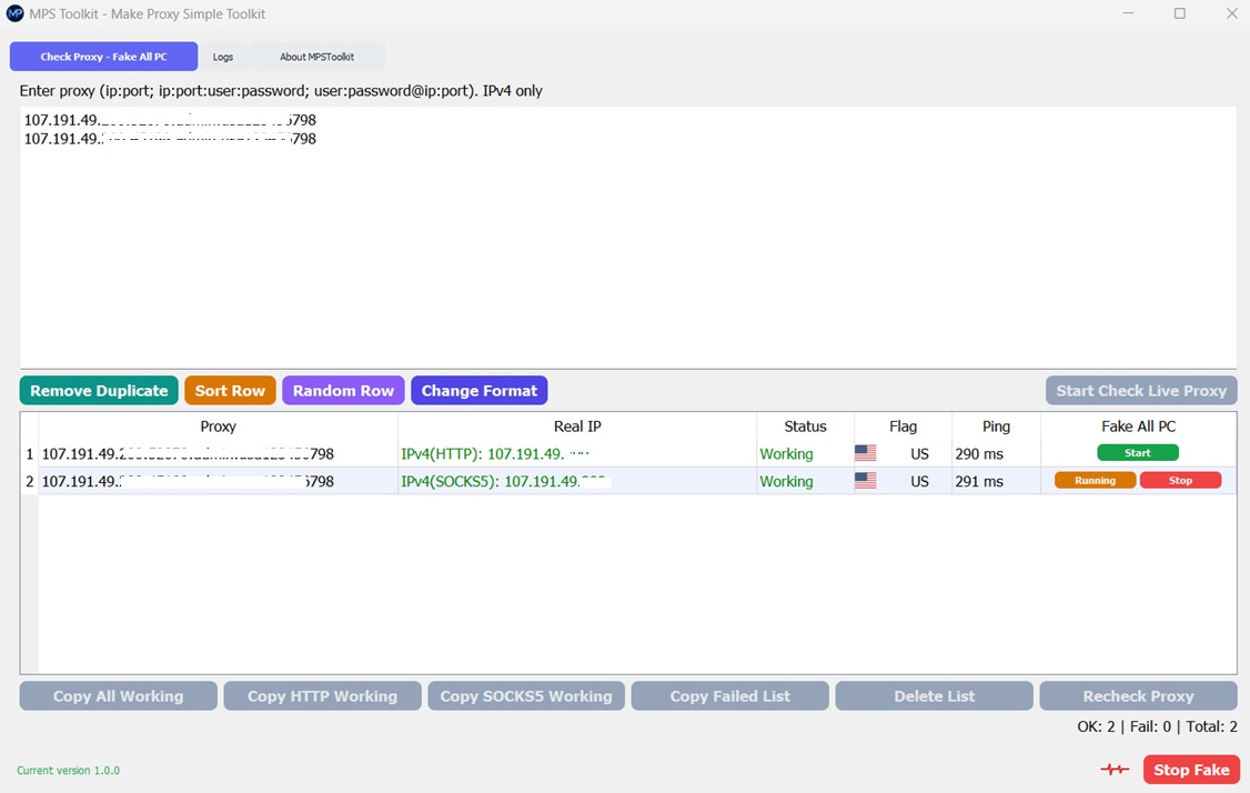 Live Proxy Checker - MPS Toolkit